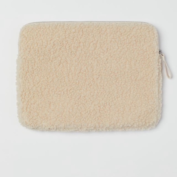 13" LAPTOP CASE AND HEADBAND FAUX SHEARLING - Picture 7 of 7